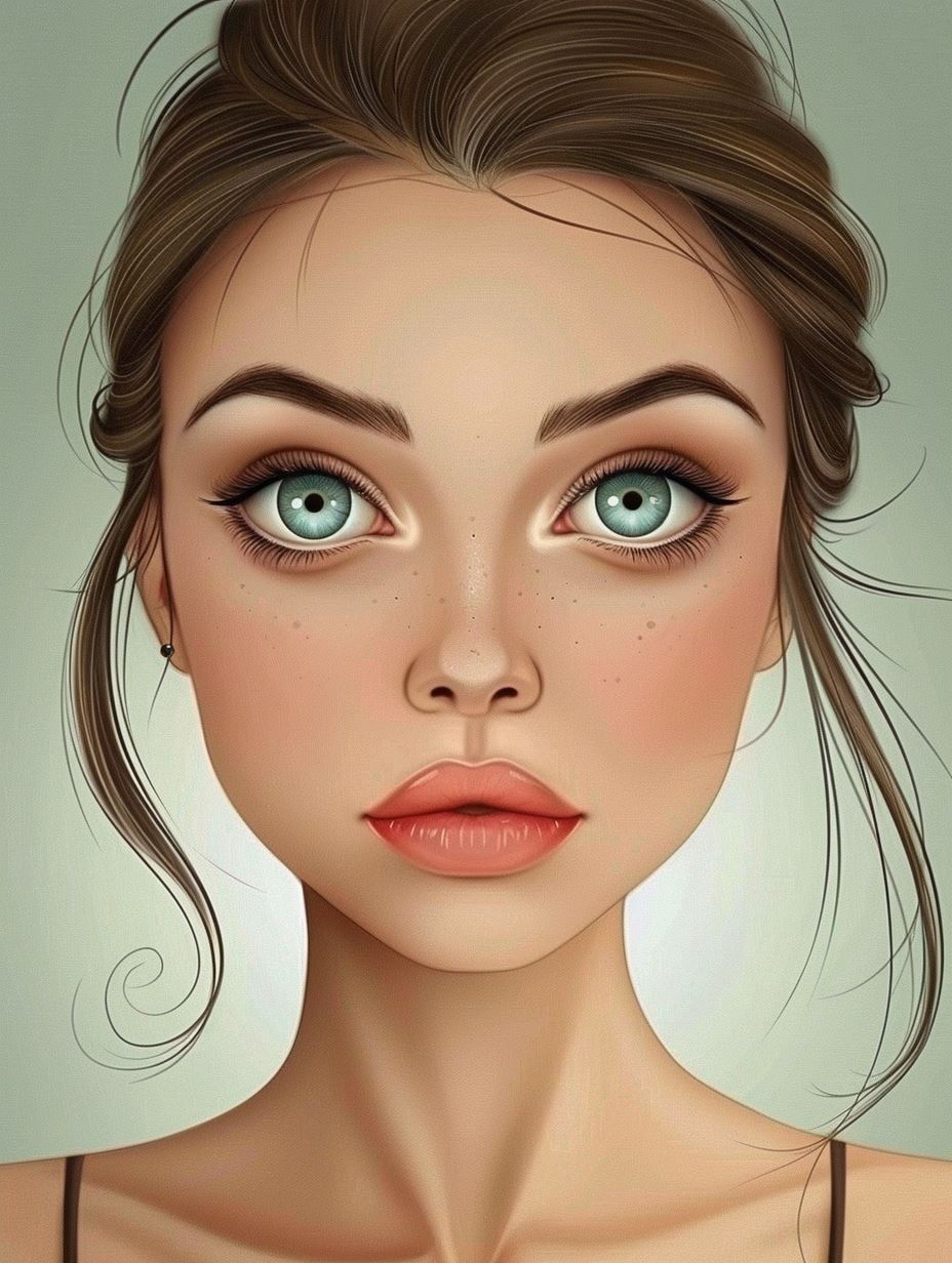 Ethereal Freckled Gaze