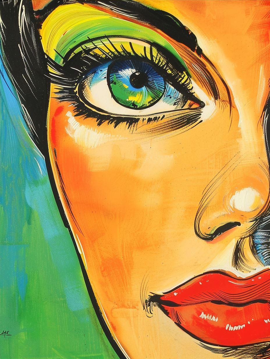 Vibrant Pop Art Portrait