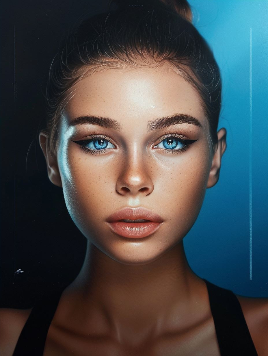 Neon Cybernetic Human Interface