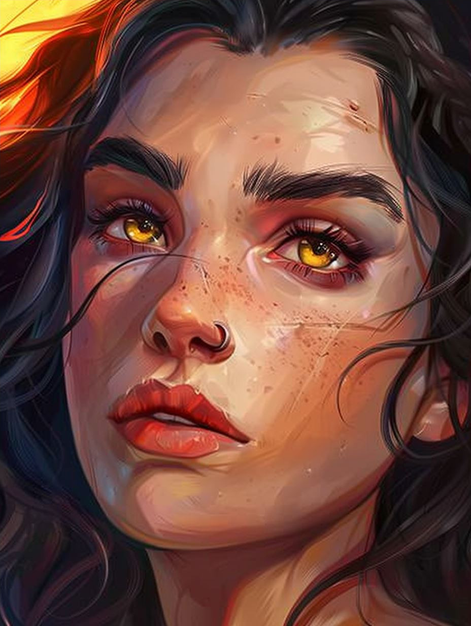 Sun-Drenched Ethereal Portrait
