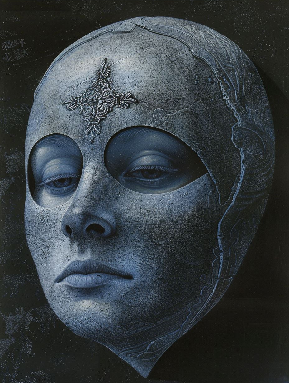 Ethereal Blue Nocturnal Gaze