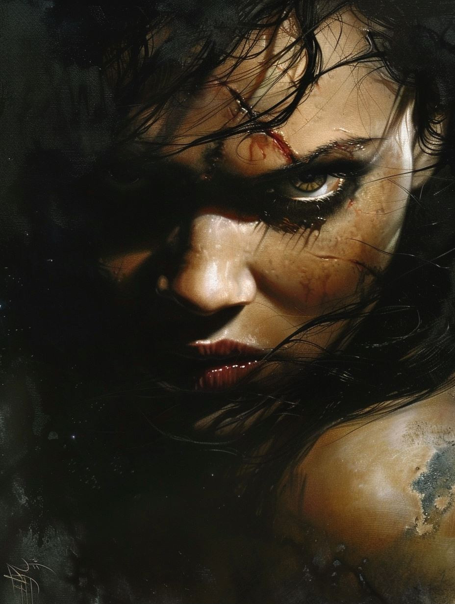 Dark Cinematic Gothic Portrait