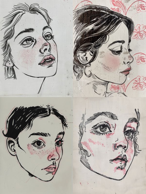 Ink Blush Portrait