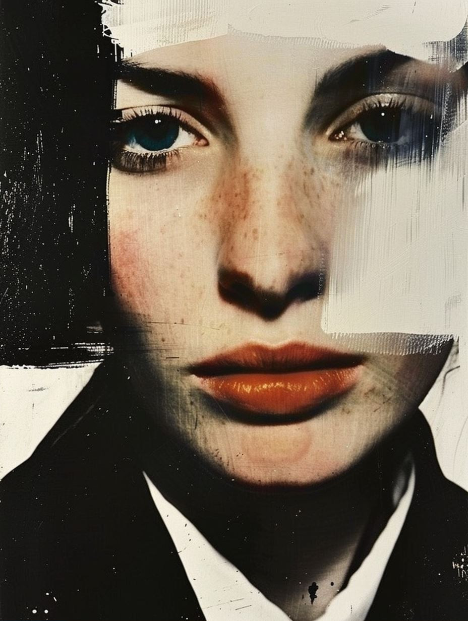Noir Fragmented Portrait Study