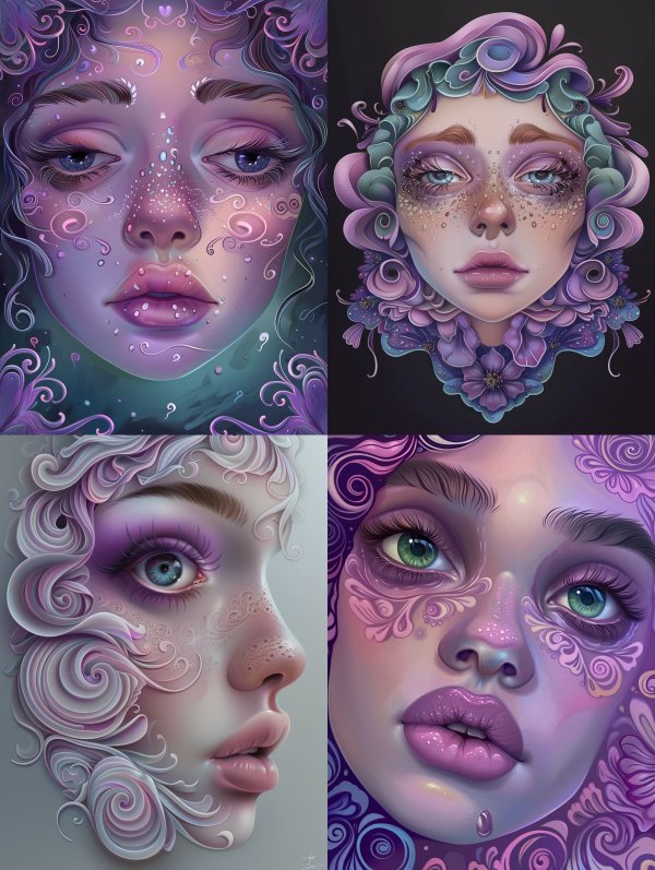 Celestial Dream of Violet Hues