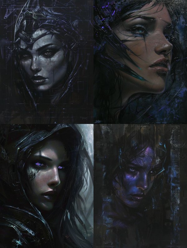 Cybernetic Shadow Portrait