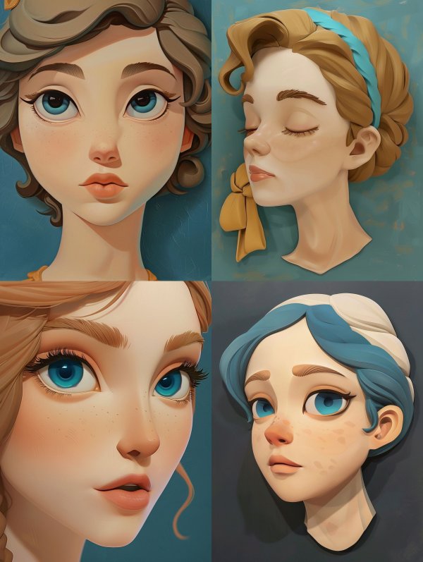 Ethereal Stylized Gaze