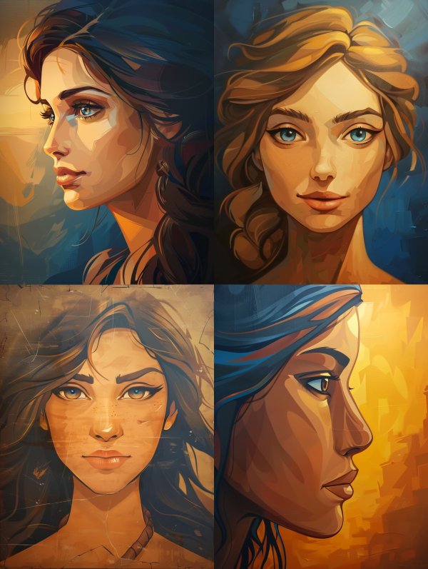 Ethereal Glow Digital Portrait