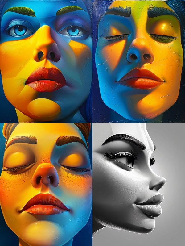 Chromatic Prism Portrait