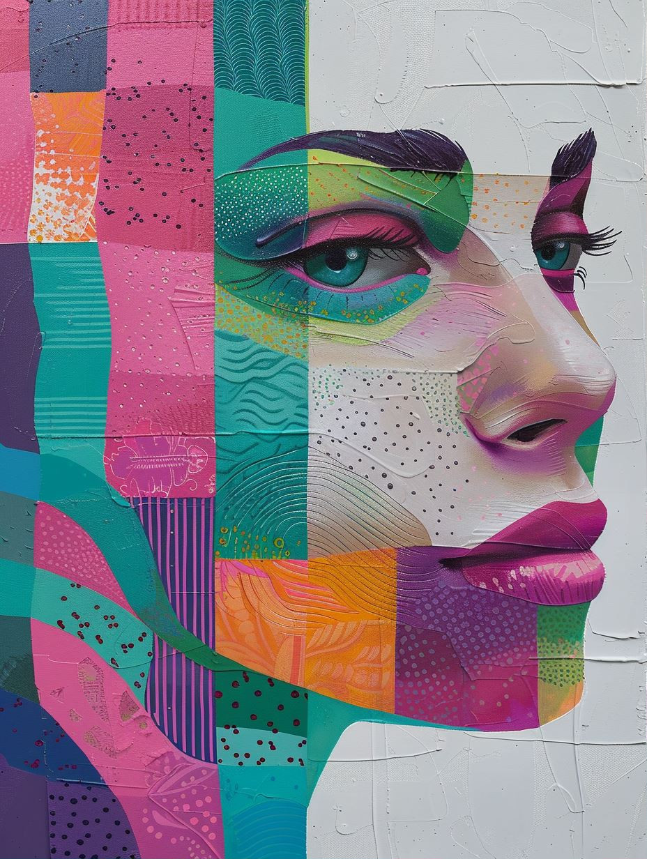 Prismatic Fragment Portrait