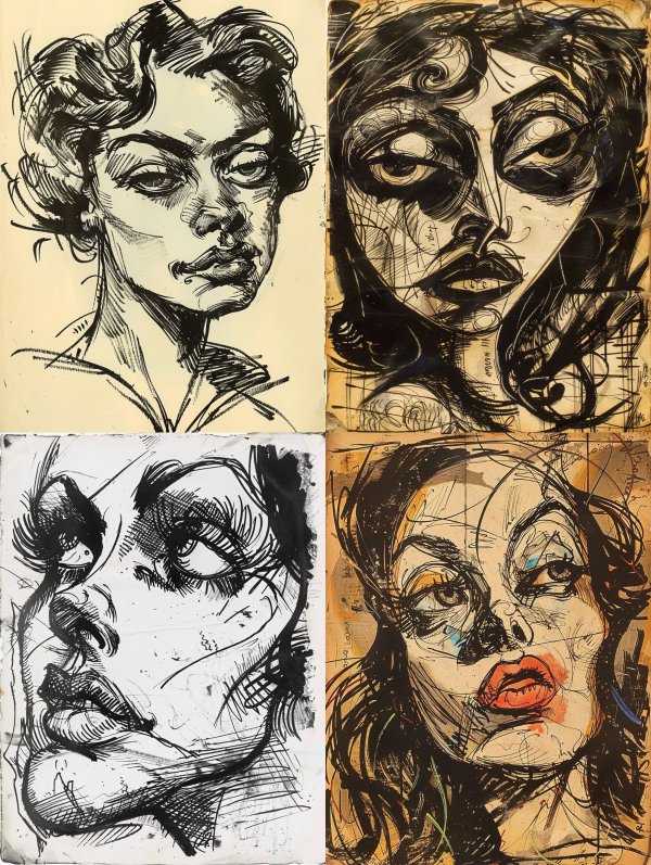 Bold Ink Portrait Study