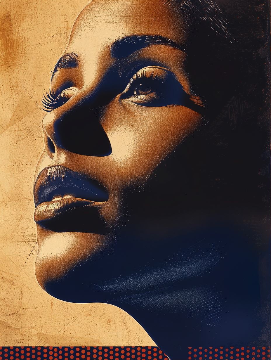 Golden Halftone Radiance