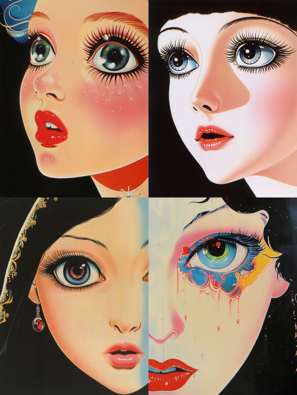 Retro Futuristic Anime Glamour