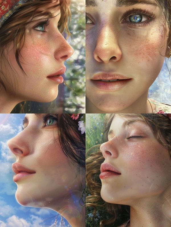 Ethereal Glow Portrait of Serenity