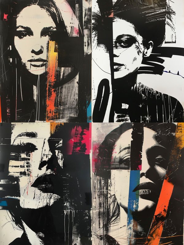 Fragmented Urban Portraiture Series