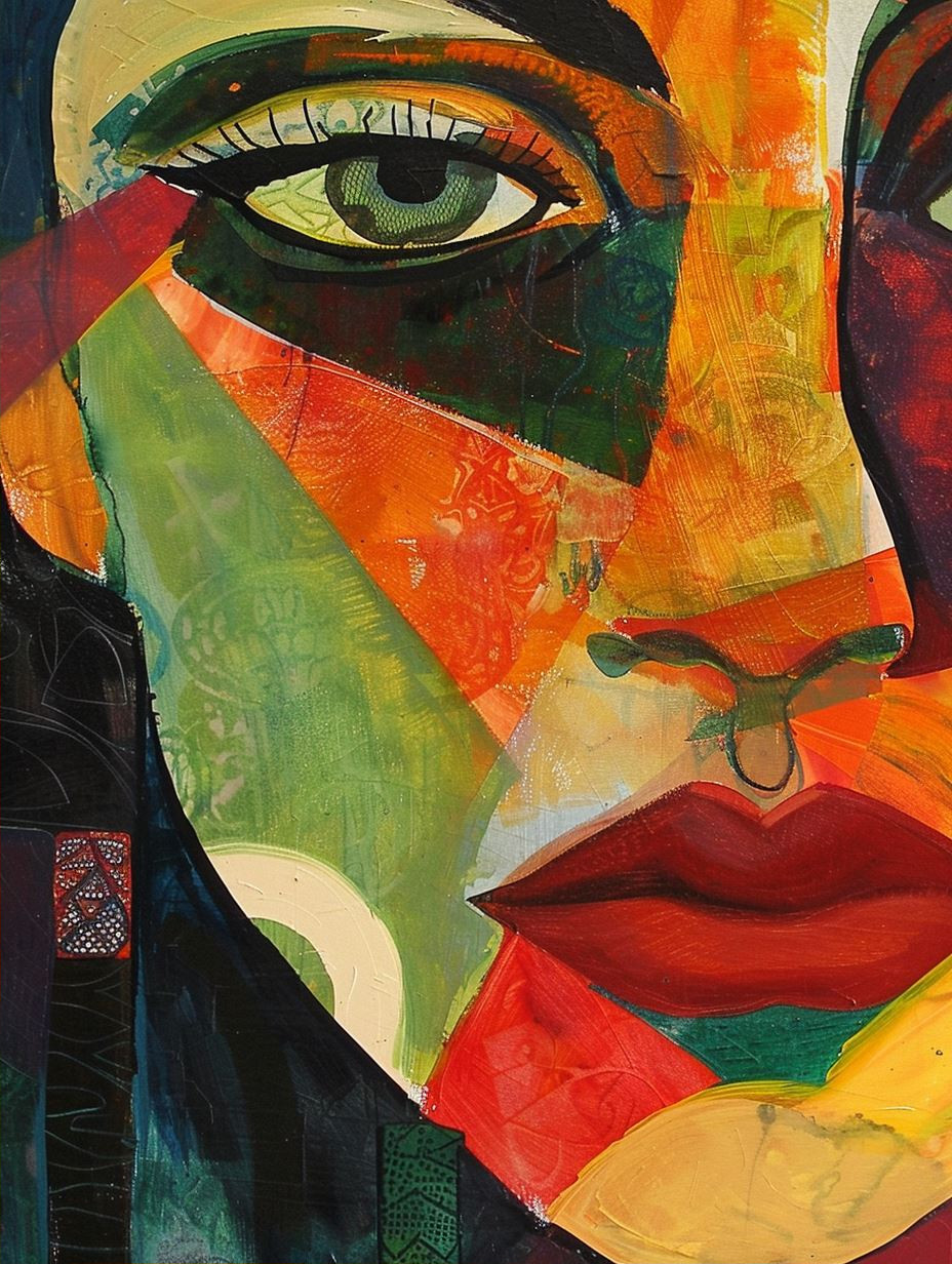 Abstract Prism Portrait Study