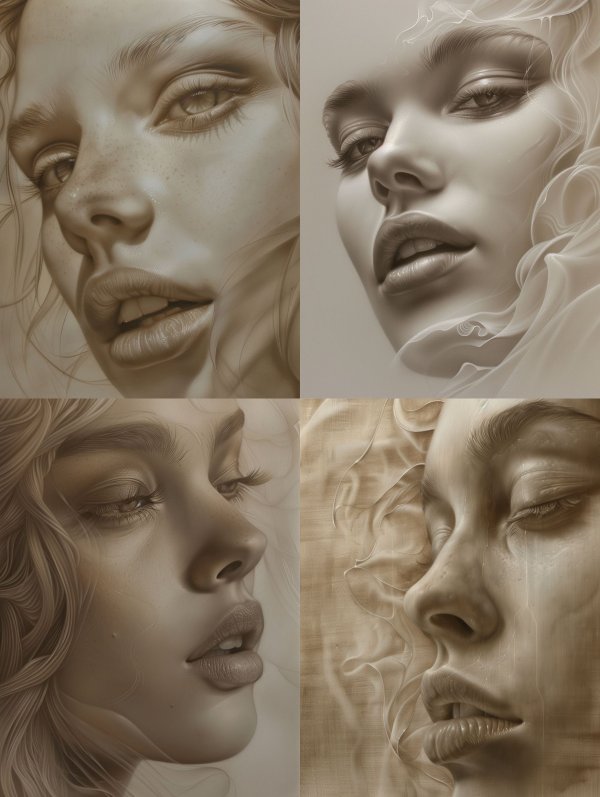 Ethereal Sepia Portrait Study