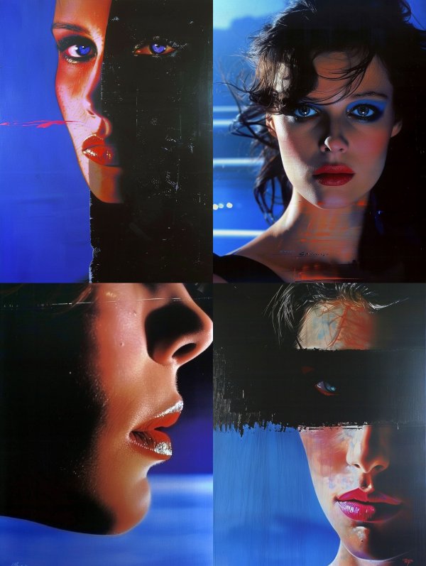 Neon Noir Cinematic Portraits