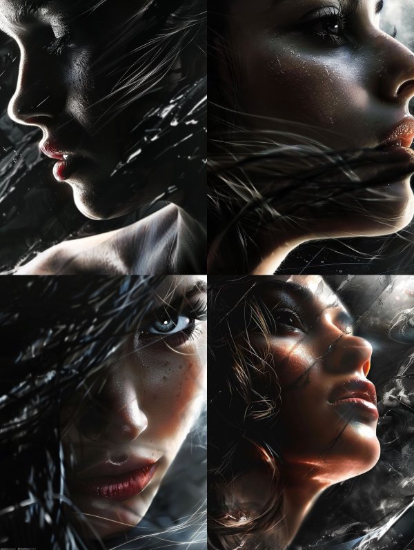 Ethereal Shadows in Liquid Light