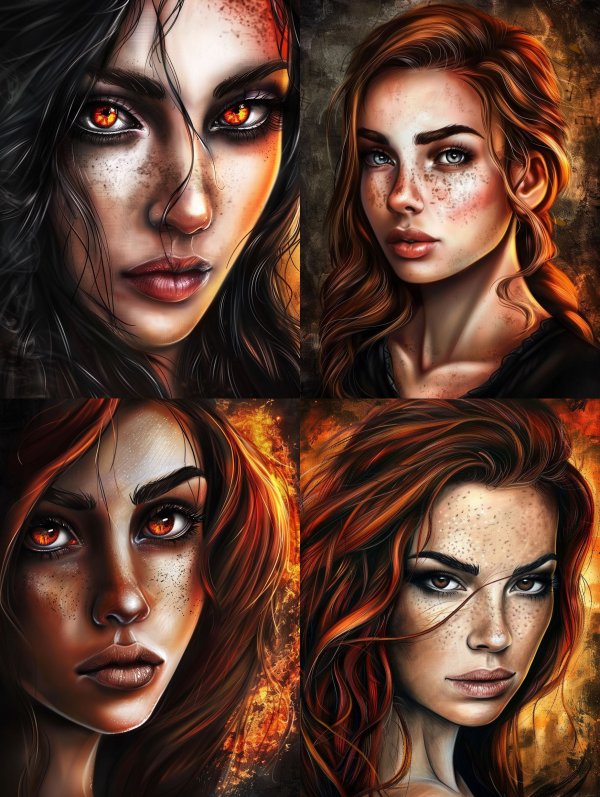 Ember Gaze Portrait