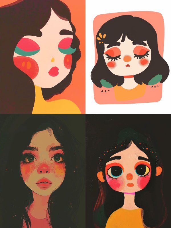 Vivid Dreamy Portrait
