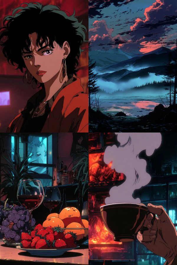 Crimson Neon Noir
