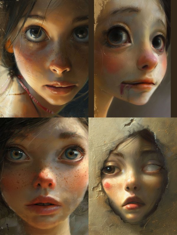 Ethereal Gaze of Golden Light