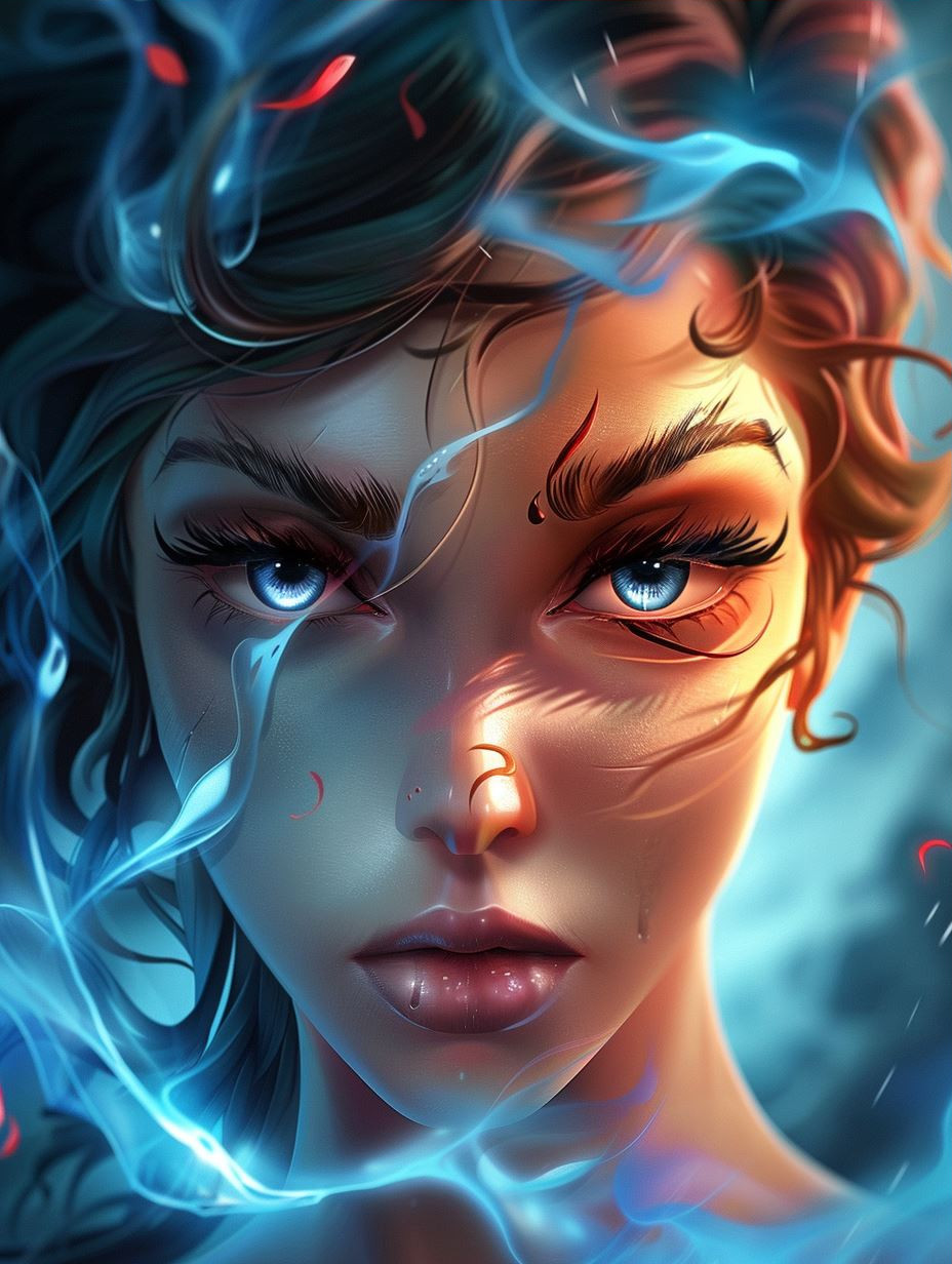 Luminous Digital Portrait Glow