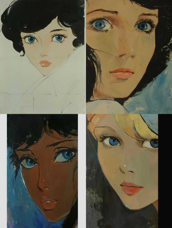 Azure Gaze Vintage Anime