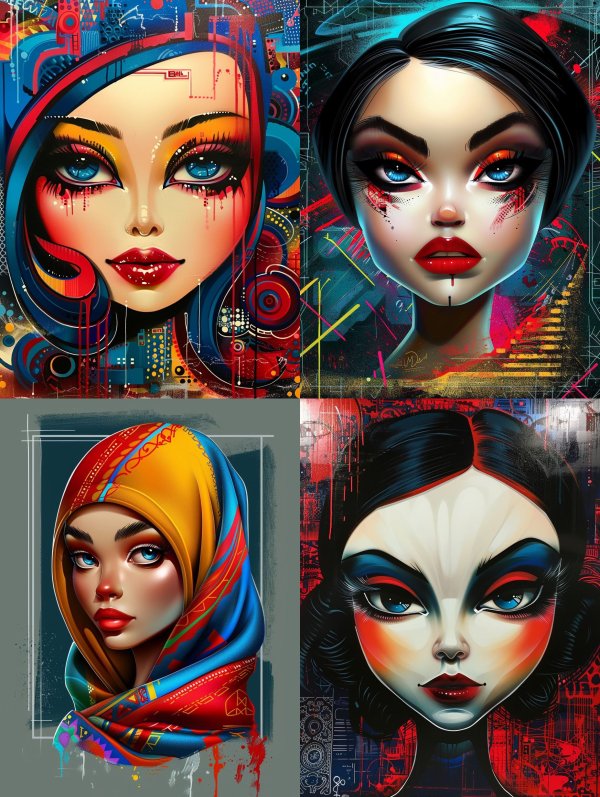 Neon Cybernetic Muse