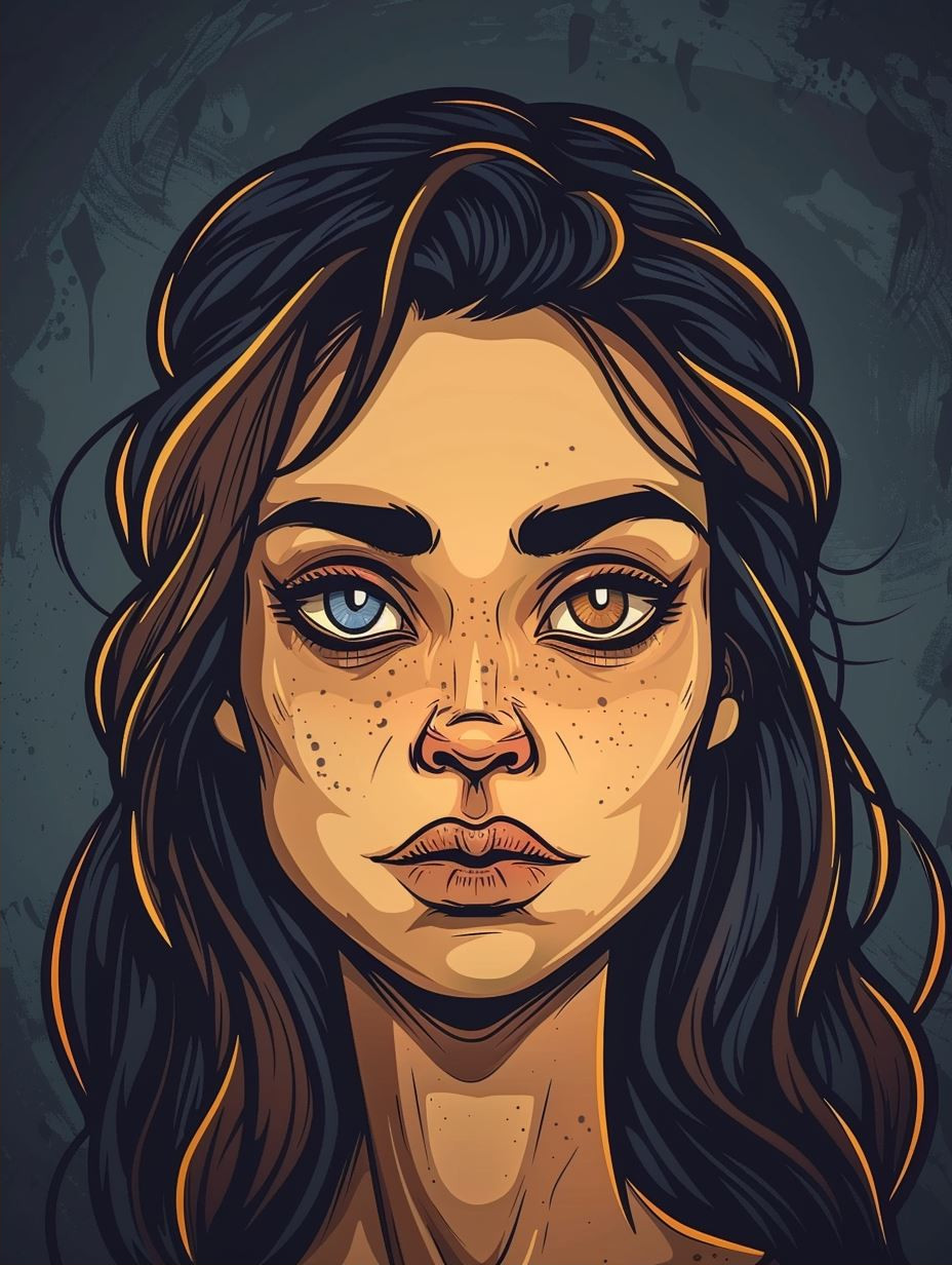 Rustic Ink Portrait