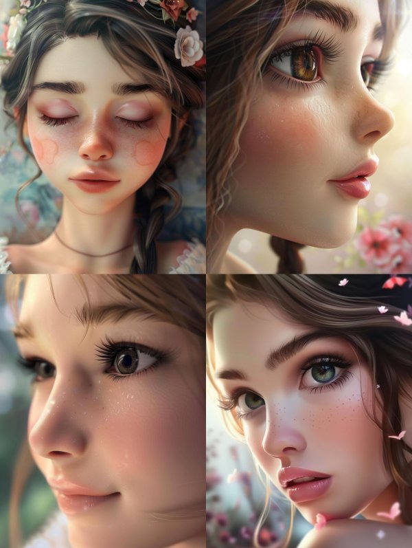 Ethereal Floral Dream Portrait