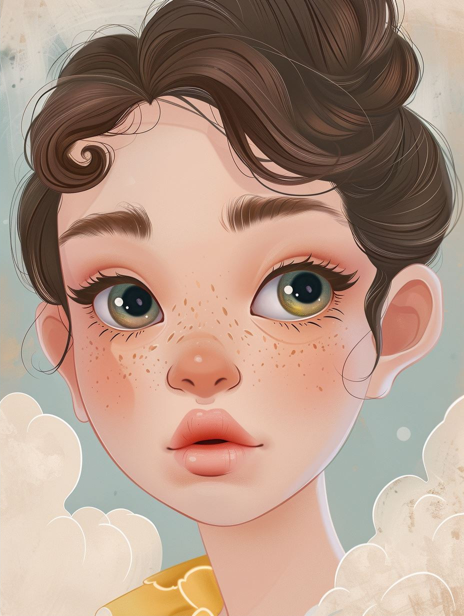 Ethereal Gaze of Innocence