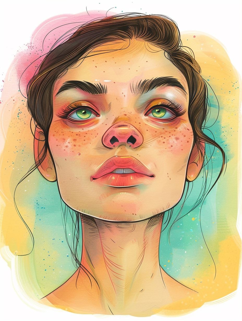 Vibrant Ethereal Gaze