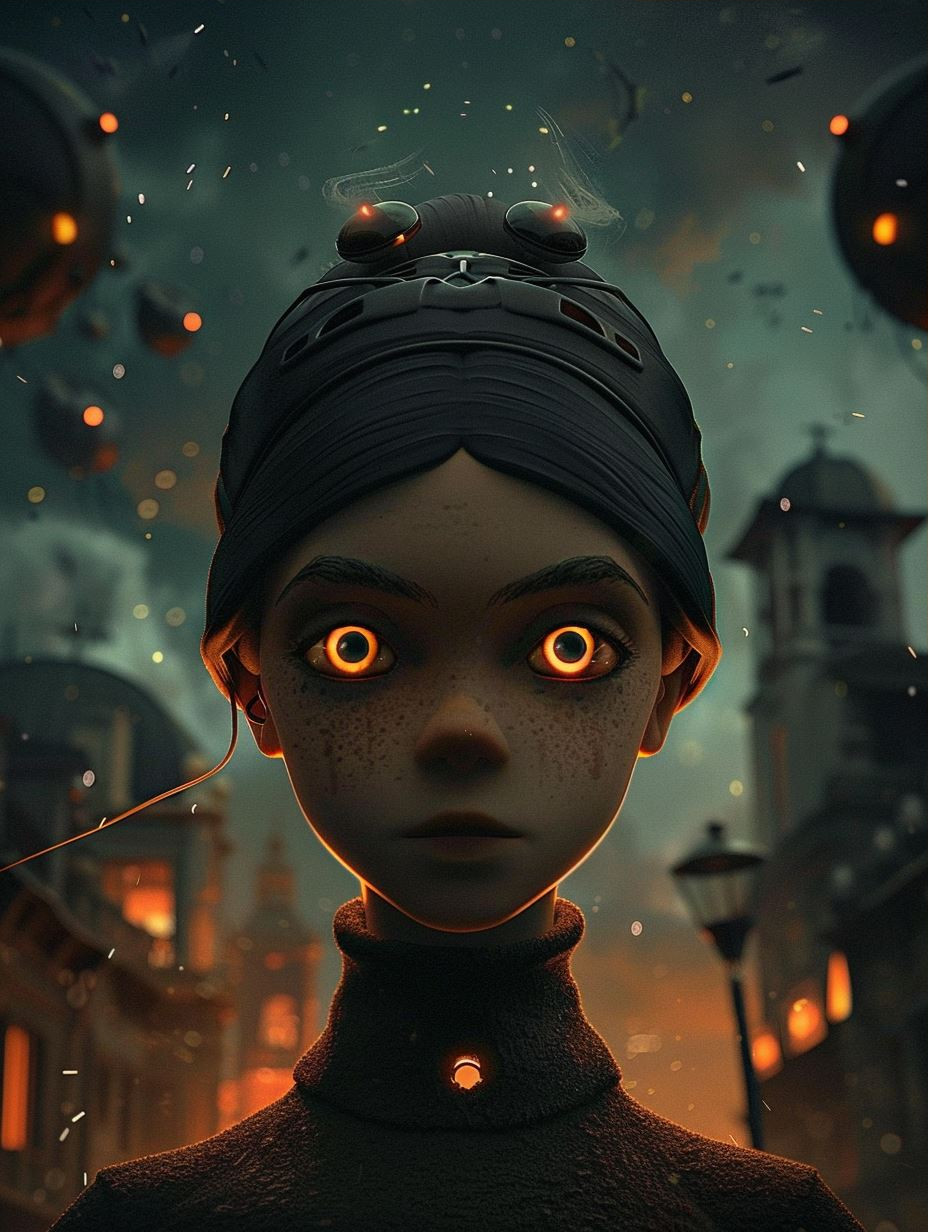 The Divided Gaze Portrait