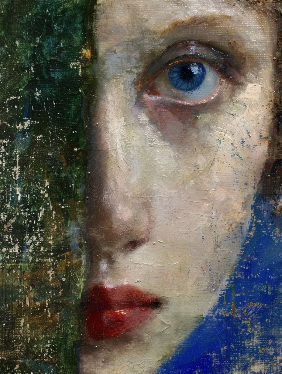 Fragmented Gaze of Textured Oil