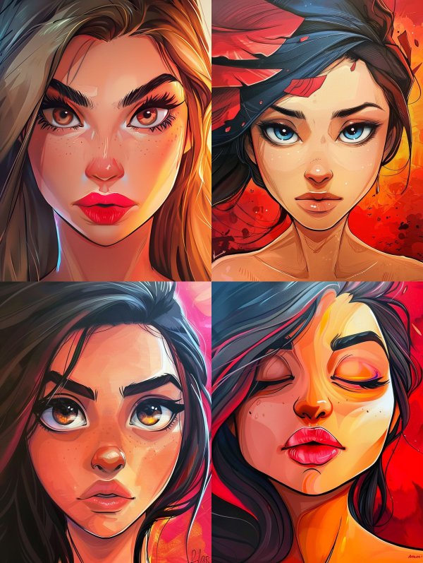 Neon Glow Portrait