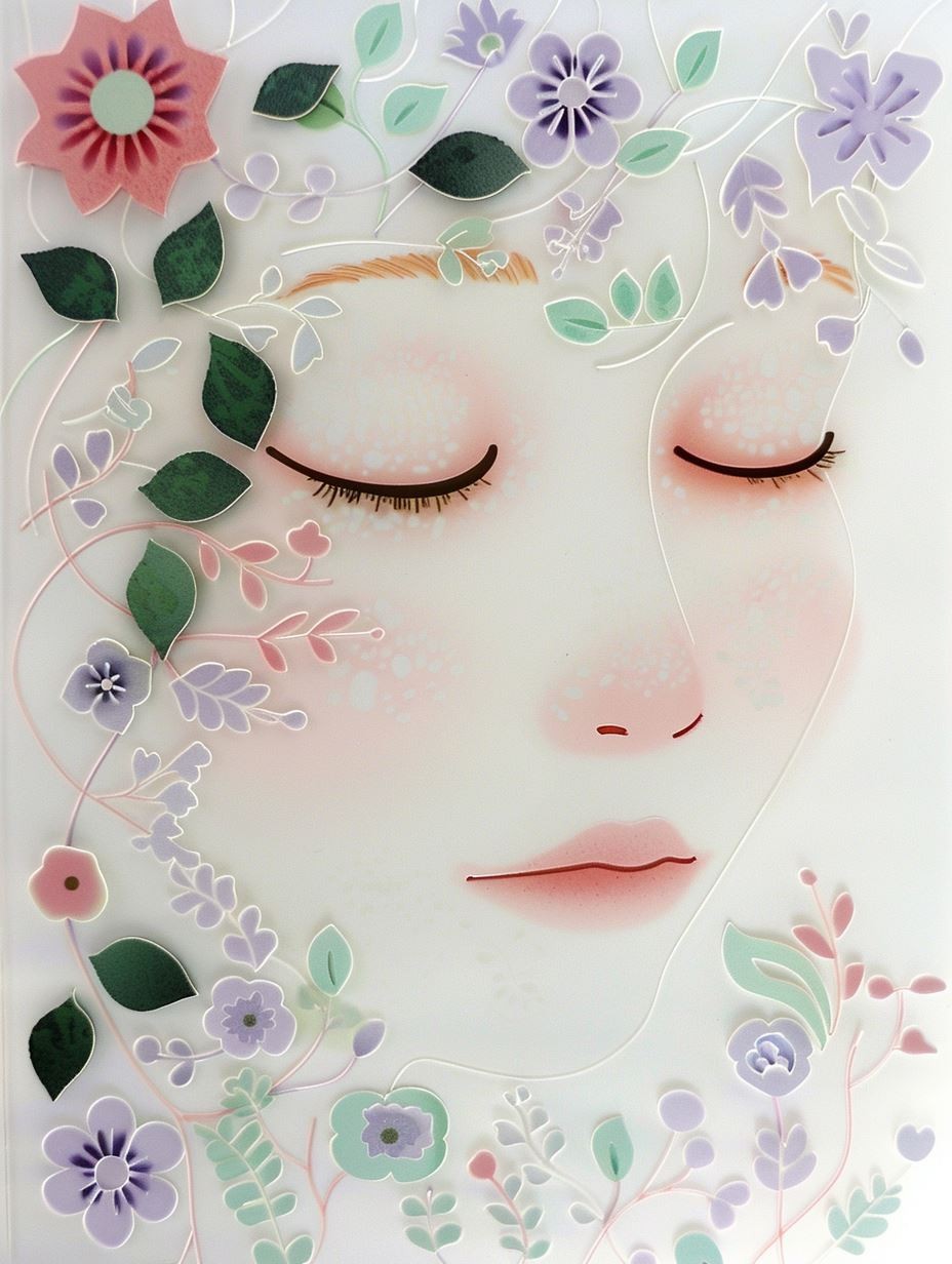 Floral Dreamscape Serenity - Image 1