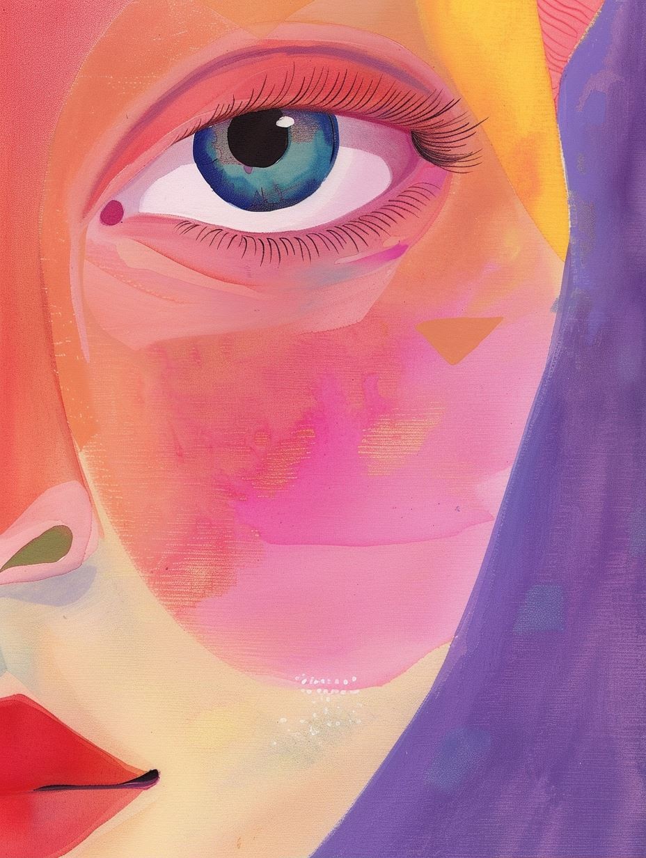 Vivid Pastel Gaze