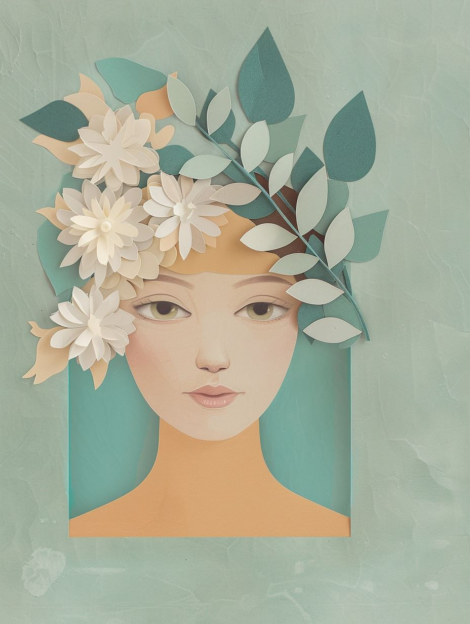 Fragmented Ethereal Portrait Study