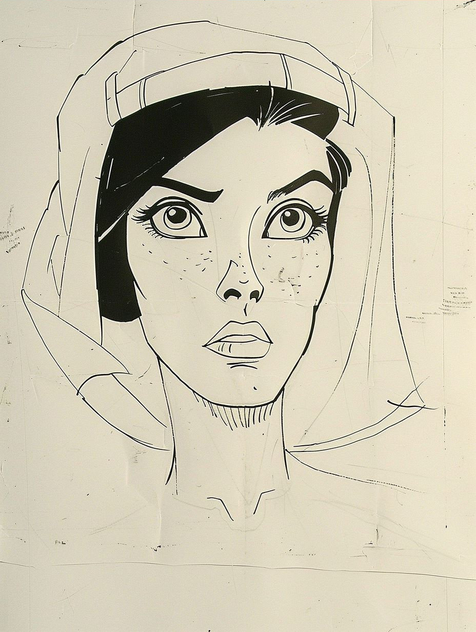 Minimalist Ink Portrait Sketch - Image 4
