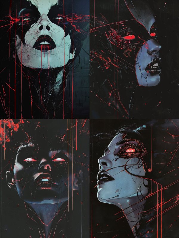 Crimson Tears Dark Surrealism