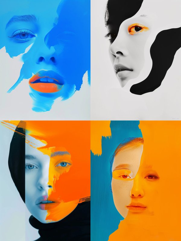 Electric Azure Neon Contrast