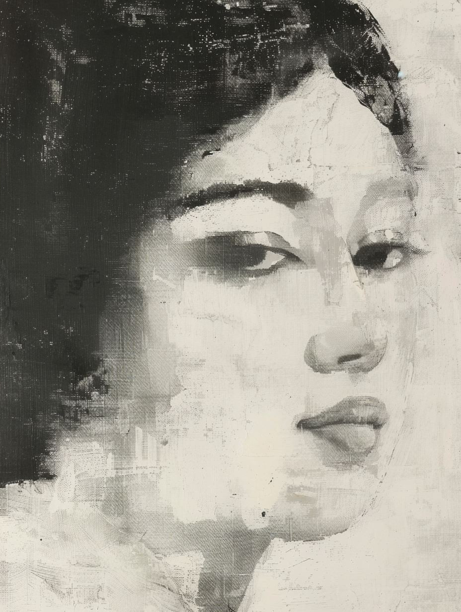Melancholy in Monochrome Paint