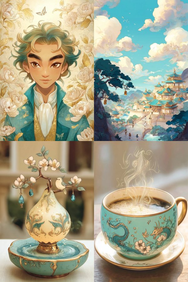 Golden Floral Dream