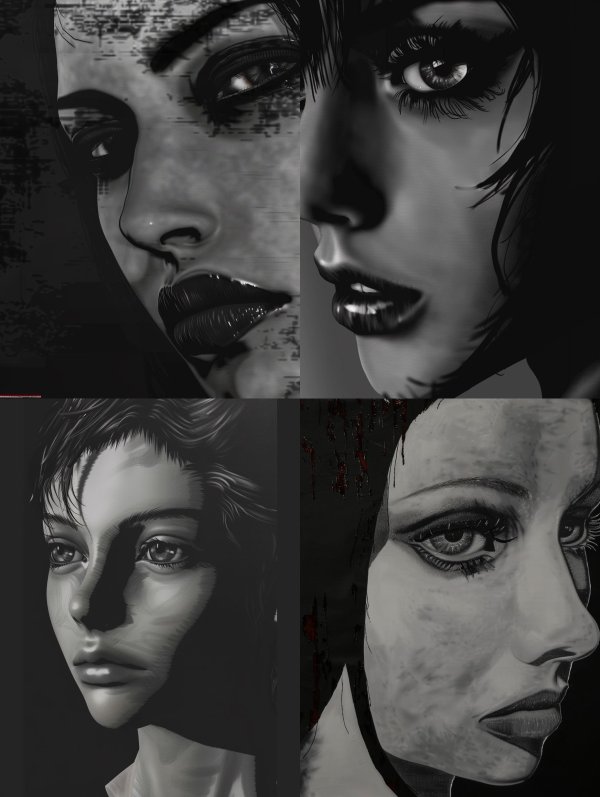 Digital Glitch Noir