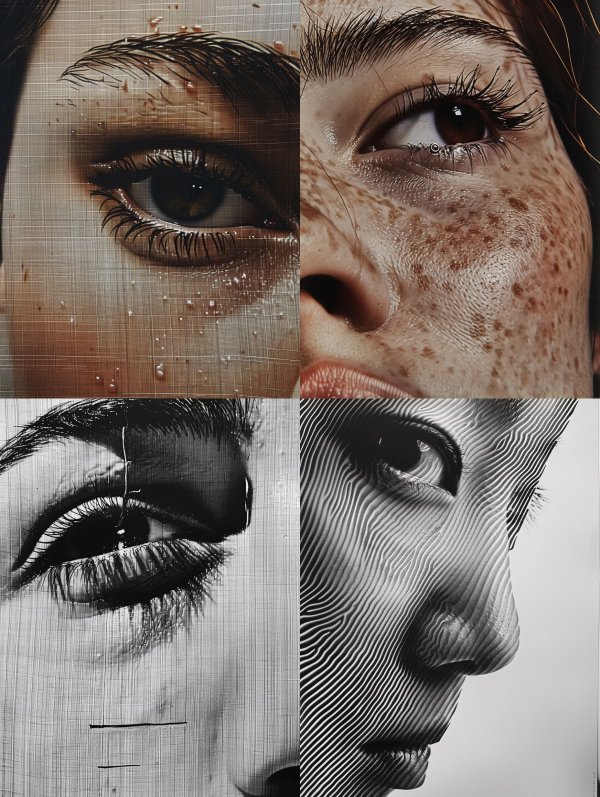 Textured Gaze Through Mesh