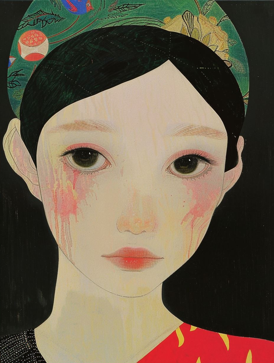 Minimalist Ethereal Asian Portrait