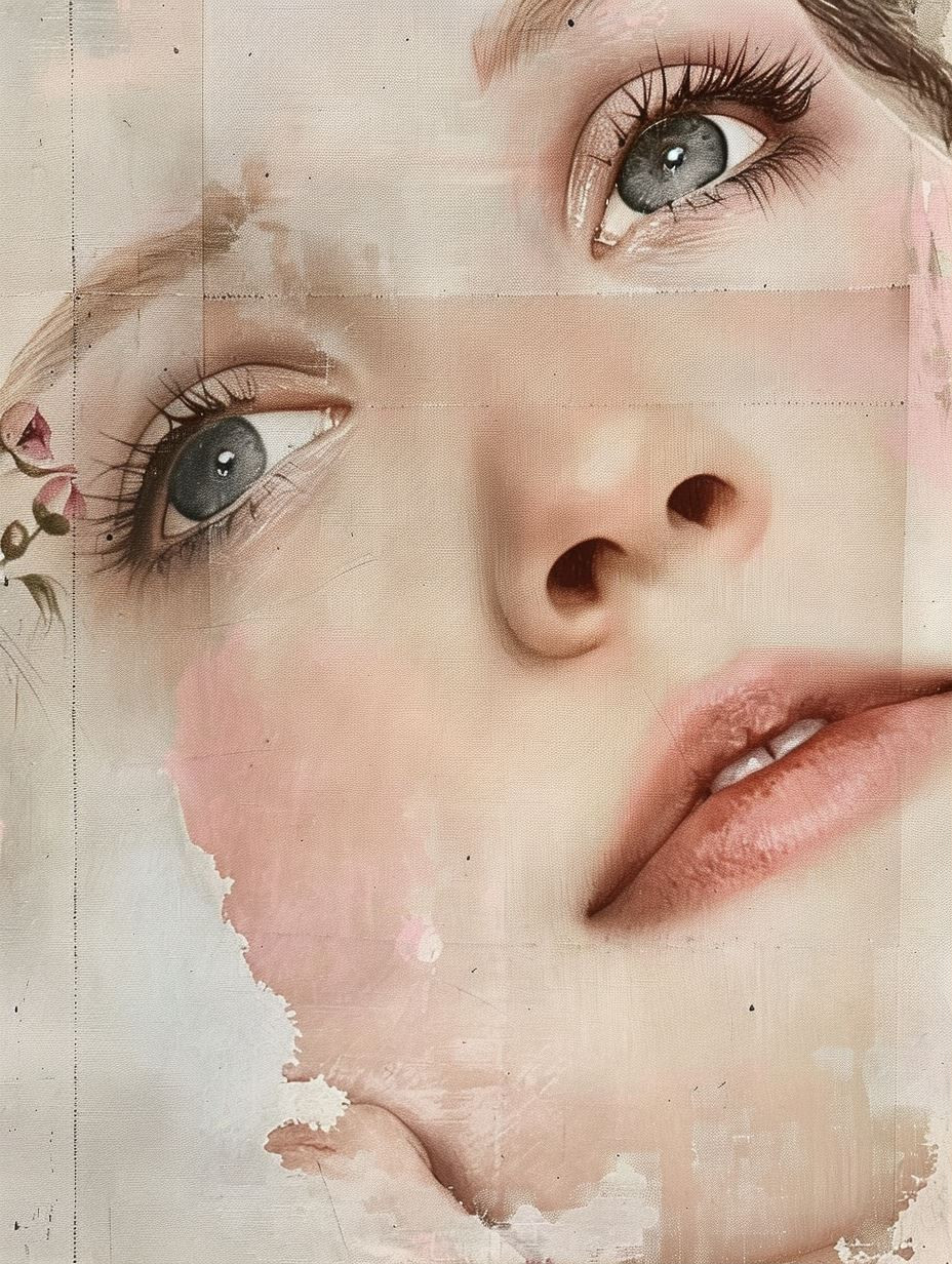 Ethereal Fragmented Portrait Study