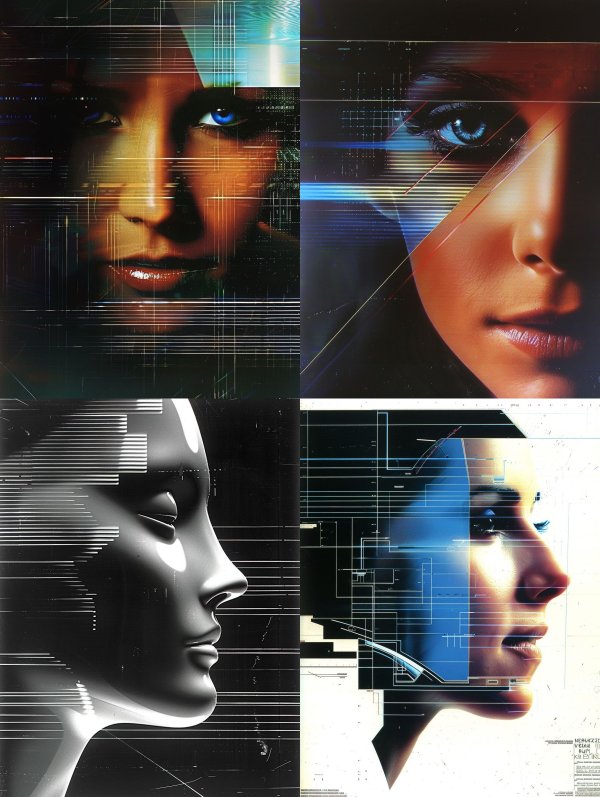 Digital Soul Glitch Portrait